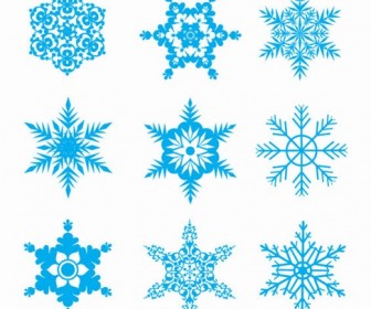 Free Snowflakes Vector Set