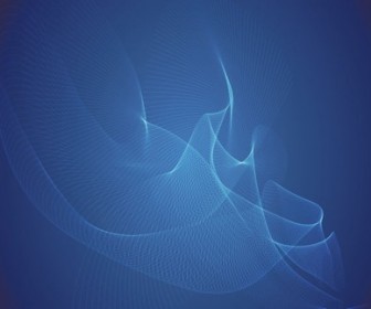 Abstract Blue Wave Vector Illustration