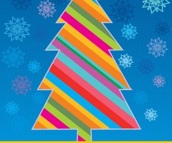 Merry Christmas Greeting Card Vector Illustration