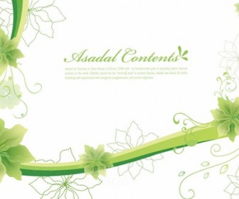 Simple and Elegant Floral Background Vector Graphics