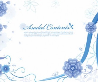 Simple and Elegant Floral Background Vector Graphics