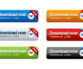 Download Button Set PSD