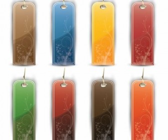 Colorful Tags and Labels Vector Set