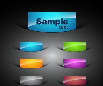 Web Colored Elements for Web Designer Vector Graphic