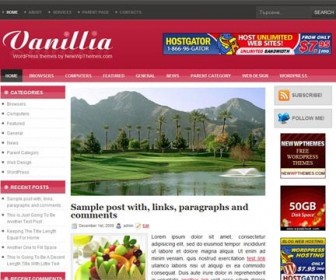 Free WordPress Theme - Vanillia