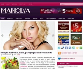 Free WordPress Theme - Manolya