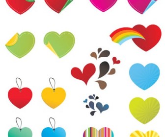 25 Free Vector Hearts