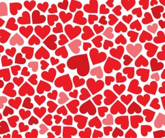 Free Hearts Background Vector