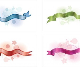 4 Free Vector Ribbons