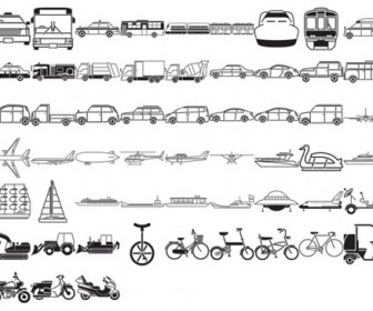 Free Vehicles Silhouette Vector