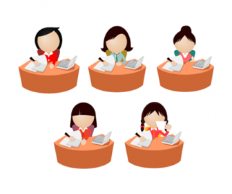 Free Office Women Icons