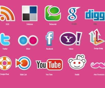 Free Social Icons Vector Set