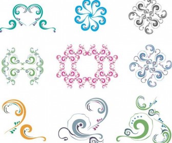 Free Colorful Ornaments & Patterns Vector Set