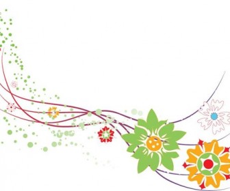 Abstract Flower Design Vector Graphic