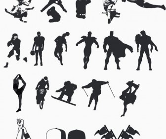 High Quality Sport and Hero Silhouettes Collection - Vector