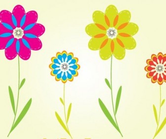 Colorful Flower Vectors