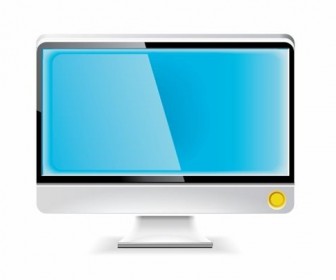 LCD Monitor Vector