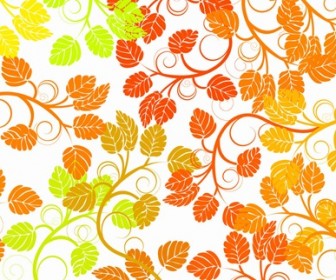 Leaf Background Colorful Vector