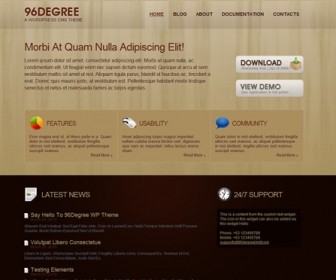 Free Business WordPress Theme - 96Degree