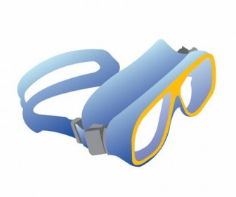 Free Swimming Glasses Vector