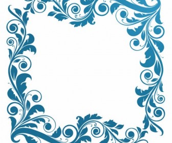 Vintage Floral Frame Vector Illustration