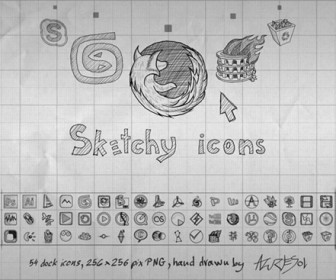 Sketchy – Hand Drawn Social Media Icon Set