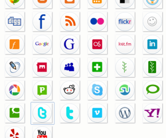 38 Web2.0/Social Site Logo Icon