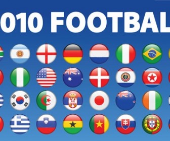 2010 Soccer World Cup Teams Logo Vector