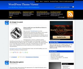 Free WordPress Theme - AdSensation Blue