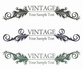 Vintage Style Floral Design Vector Graphic