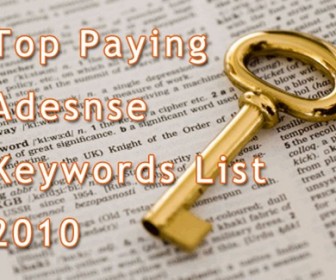 Top Paying Adsense Keywords List 2010