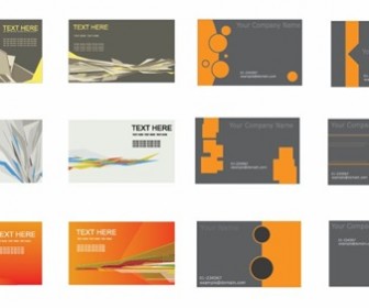 Set of Business Cards Vector