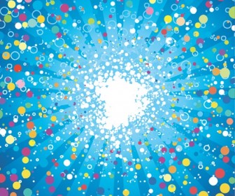 Abstract Fancy Dots Background Vector