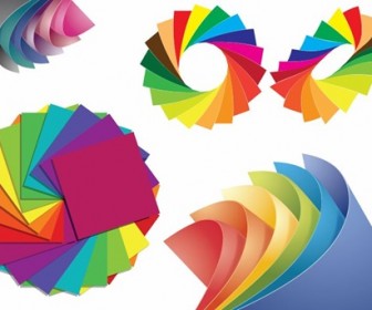 Paper of Different Colors Vector Graphic