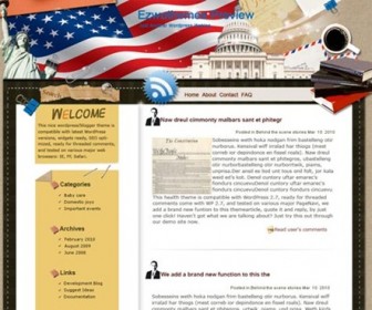 Free WordPress Theme - Star Spangled Banner