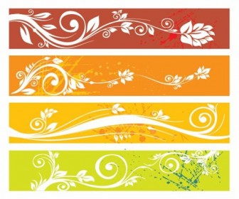 Free Floral Website Banners Vector Graphic