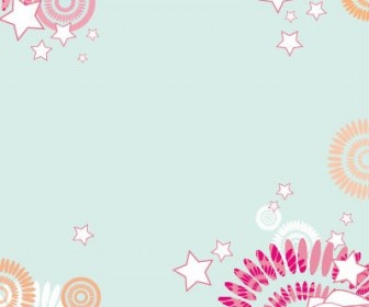 Abstract Flower Vector Background