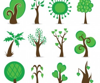 Tree Symbols Vector Graphic