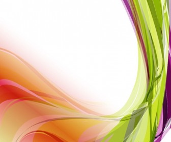 Abstract Colorful Wavy Vector Background