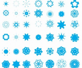 Free Snowflake Vector Set