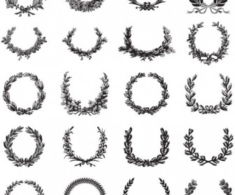 Ornate Wreath Vector Set