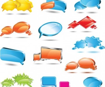 Speech Bubbles Vector Set