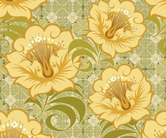 Free Floral Seamless Background Vector