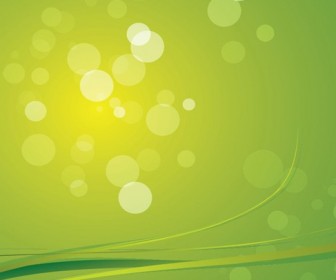 Green Bokeh Abstract Light Background Vector Graphic