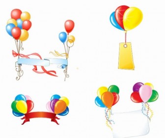 Beautiful Party Balloons Vector