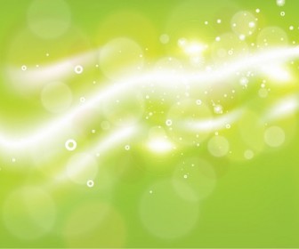 Free Green Bokeh Abstract Light Background Vector Illustration