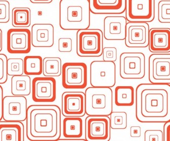 Vector Seamless Retro Pattern With Rounded Squares