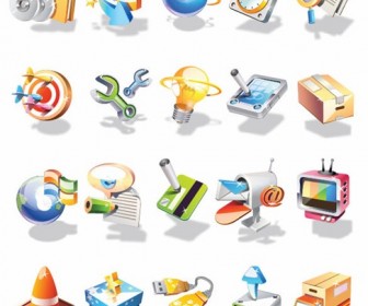 Vector 3D Icon Set