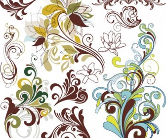 Vintage Floral Design Elements