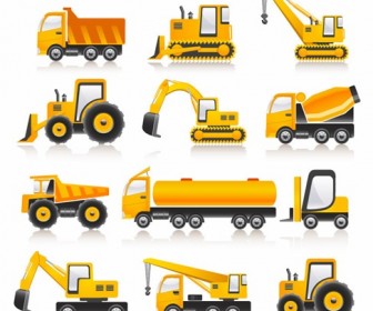 Construction Vehicles Vector Collection